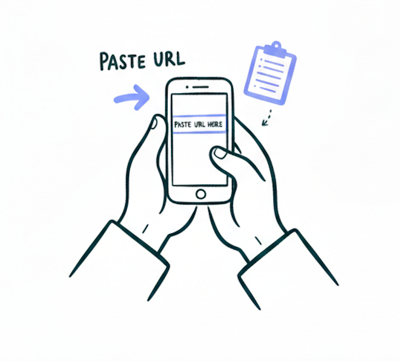 Pegar varias URL de musica